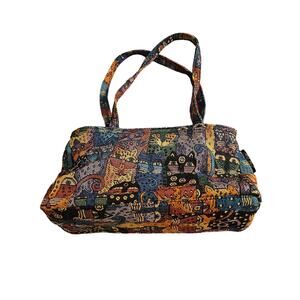 NWOT Laurel Burch cat pattern tapestry purse
